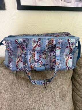 Vera Bradley Light Blue Paisley Cooler